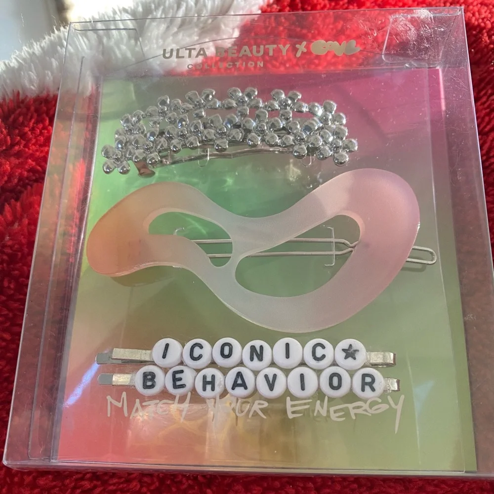 NIB Ulta X Covl Collab Ltd Edition 4-PC Hair Set Barrettes Hair Clips